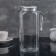 Glass Glass Kosem, 1 l, with a white lid
