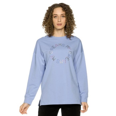 Women's sweatshirt, size XS, blue color
