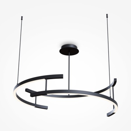 Suspension lamp Maytoni Mod016PL-L52BK, LED, 3x45 W, 830x830x850 mm, 1700 lm, black-3