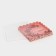 Box for confectionery with PVC lid "Winter flowers", 21 x 21 x 3 cm, new year