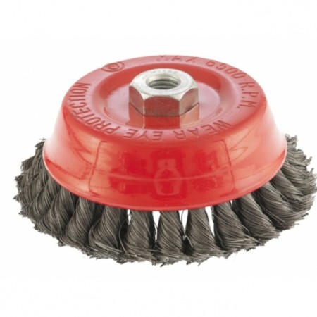 Matrix Ushm brush, d = 125 mm, M14, cup, two -row, twisted wire 0.35 mm