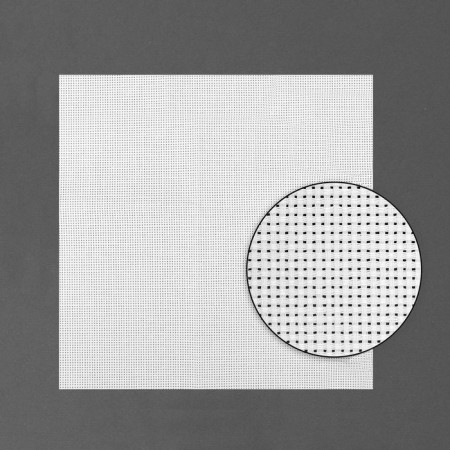 Embroidery canvas, No. 14, 50 × 50 cm, white color