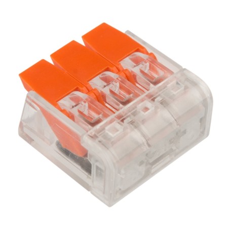 Universal compact terminal of QMS 221-413, 3-wire up to 4.0 mm² (20 pcs./Union) Rexant-2