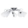 Adele chandelier 5x40W e27 chrome 54x52x17 cm