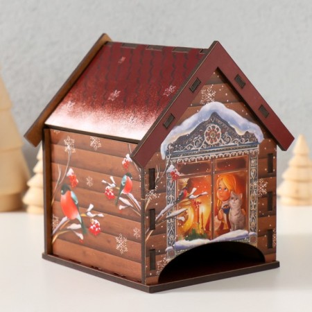 Tea house "Miracles in the window" 10.5x9.5x12 cm-1