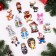 Bullfinch Casket with 14 Christmas toys inside, 9.5x5.7x7.5 cm