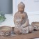Souvenir Polystone candlestick for 2 candles "Buddha - Meditation" for silver 8.7x24.3x15 cm