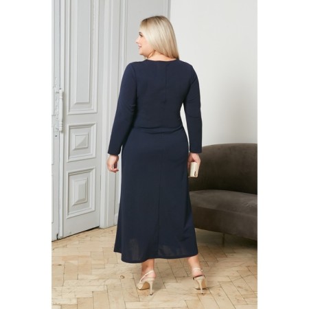 Women's dress, size 52, blue color-6