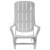 Plastic deck chair, 94 x 65 x 80 cm, white