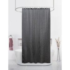 Bath curtains with Joy Home Pino Nero rings, 180x200 cm