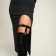 Drinking on the leg, black color