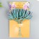 Decor for creativity "needle Astra" 1 bouquet = 6 flowers gray-blue 4x13 cm