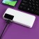 External battery Luazon PB-04, 7500 mAh, 3 USB, 2 A, display, flashlight, white