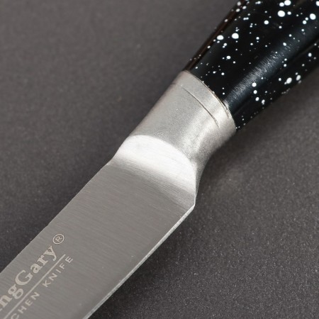 Vegetable knife Overlord, blade 8.5 cm, black color-2