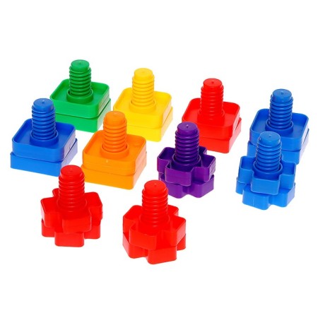 Designer "Bolts and nuts", in a container, 10 bolts and nuts-1