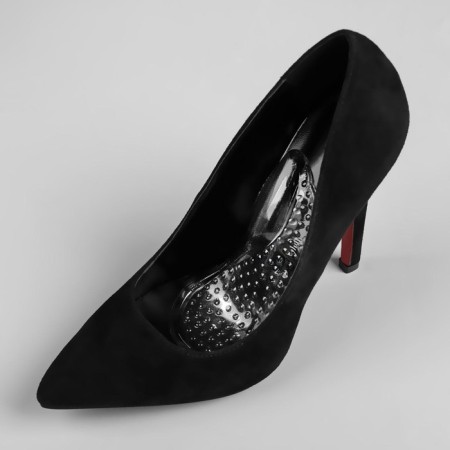 Half -slopes for shoes, with an adversary, massage, on a glue basis, silicone, 12 × 6 cm, pair, color transparent-1