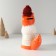 Pig a piggy bank Ceramics "Fox in a gray sweater and hat" 7.8x15.7x25 cm