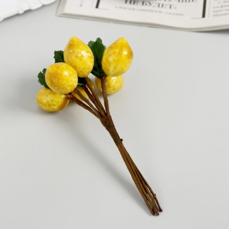 Decor for creativity "Lemonchiki" 11 cm (1 set = 1 bouquet) in the bouquet 6 fruits-2