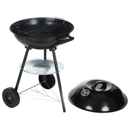 Barbecue with a lid, on wheels, d = 44 cm, h = 65 cm-5