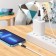 Hoco X82, Lightning cable - USB, 2.4 A, 1 m, braid silicone, white