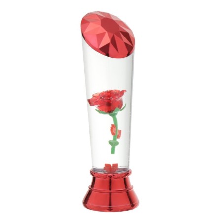 Lava-lamp "Rose" LED from 3haa USB batteries Red 7.5x6.5x25cm-14
