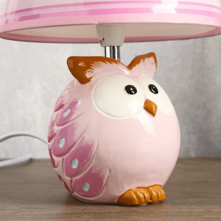 Lamp children's ceramics "Pink bird" 1x40W E14 20x20x30 cm Risalux-4