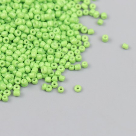 Glass beads 12/0 "green mint" bright 450 g
