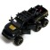 Metal jeep, 1:24, inertial, doors, hood, trunk, black color open