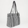 Soper bag with zipper, black color