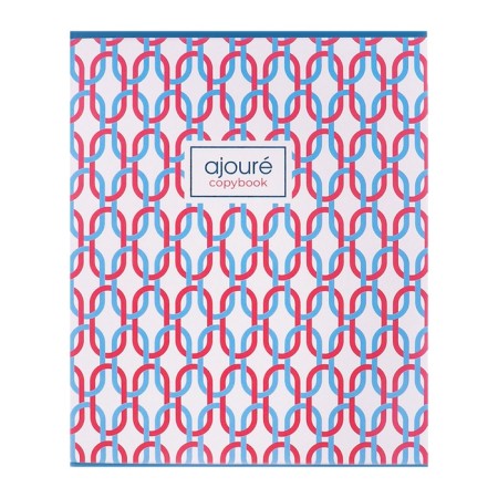 Notebook of 48 sheets in a cage, "patterns", cover covering cardboard, mix-5