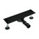 TIM BAD554002BK, 70 x 400 mm, tiles, siphon with a rotation angle of 360 °, black-matte