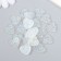 Decor for creativity Plastic "Heart" holography White set 20 pcs 1.6x1.6 cm