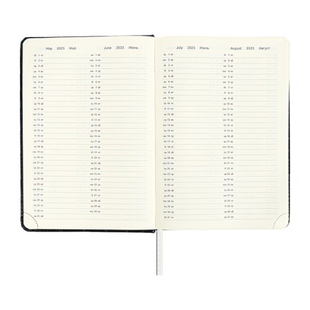 Dated diary 2024 A5 176 sheets, Devente.grande, firm artificial leather cover, stamping foil, lies, cream block 70 g/m2, black-9