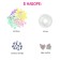 Set for creativity "Beads with letters" pink