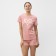 Home female set (T -shirt, shorts), pink color, size 52