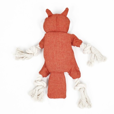 Textile toy with a rope "Fox" with a squeak, rustling, 26 x 28 cm-2