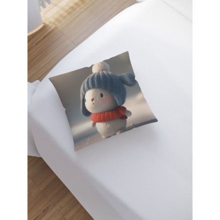 Pillowess decorative “Cute Bunny”, on a zipper, size 45x45 cm-1