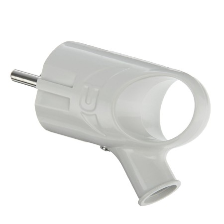 Electric fork Universal A112, with salary, corner, with ear, 16 A, 250 V, euros, white-1