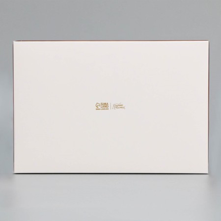 Box for cupcakes, confectionery packaging double -sided, 6 rose cells, 25 x 17 x 10 cm-3