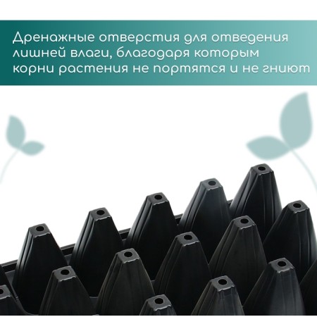 Cassette for growing Greengo seedlings at 21 cells, 250 ml, of plastic, 54 × 28 × 10 cm-5