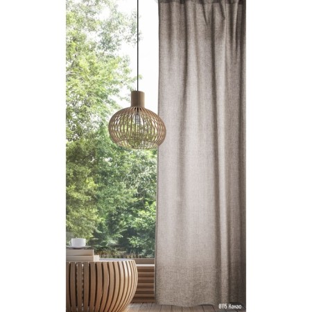 Set of curtains, size 165x270 cm - 2 pcs., Cocoa color, martial