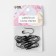 Pins with round end, 22 mm, 20 pcs, black color