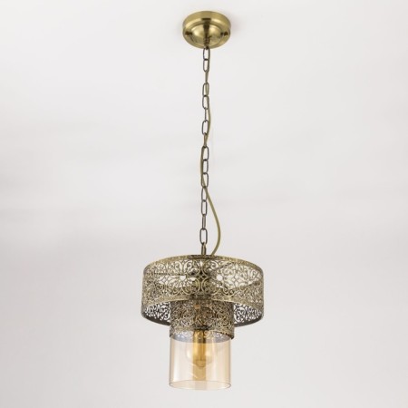 Suspended Citilux “Emir” CL467133, 24x24x34.5 cm, 1x75W, E27, brown color-5
