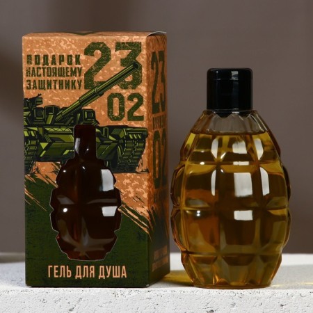 Shower gel “Real Defender”, 250 ml, aroma of mint and lemon, Hard Line-1