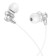 Hoco M98 headphones, wired, vacuum, microphone, 1.2 m, silver