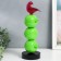 Polystone souvenir "Bird on three apples" green 11.5x11.5x34 cm