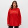 Women's sweatshirt MIST COZY STYLE, red, size 54