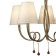 Suspended chandelier Mantra Paola, E14, 5x20W, 532 mm, matte gold color