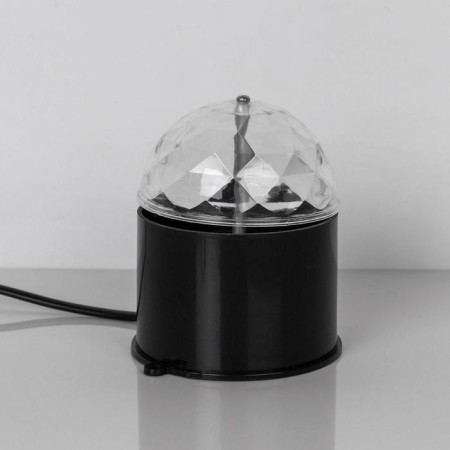 Light device "Crystal ball" 7.5 cm, glow RGB, 220 V, black-1