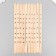 Holder for fastening a wick with 7 holes wood 18x1x0.2 cm